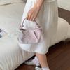 Fashion Wrinkled Cloud Bag Polka Dot PU Leather Crossbody Bag Stylish Small Shoulder Bag For Women Daily Use