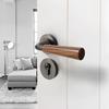 Aluminum Alloy Indoor Door Lock Wood Grain Handle Bedroom Silent Lock Safety Magnetic Lock Universal Split Locks Door Hardware