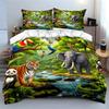 Wildlife Jungle Adventure Set Exquisite Three-Piece Bedding Set Gift For Kids And Adults