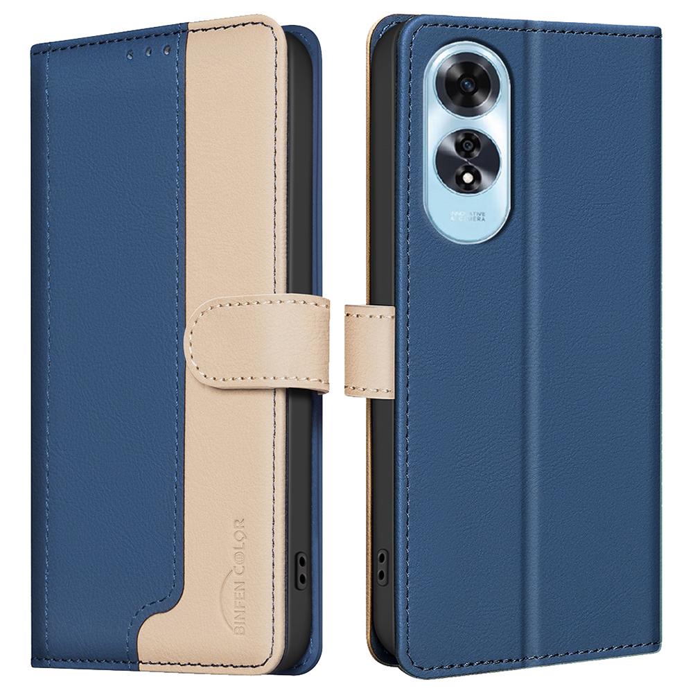 For Oppo A60 4G Case RFID Blocking Leather Phone Cover Wallet Stand