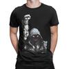 Men T-Shirts Manacle Disturbed Band Vintage 100% Cotton Tees Short Sleeve  T Shirts Crew Neck Clothes 6XL