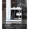 Yamazaki Tool Stand, Wide, Black, Approx. W17 x D6.7 x H14.5cm, Tower 7842
