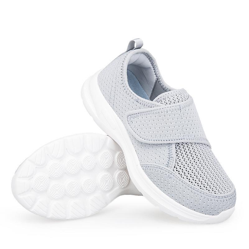 Widening Elderly Walking Shoes Summer Flying Mesh Lightweight Fashion Simple Rehabilitation Shoes Fashionable Mother Shoes Old
