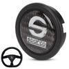 Car Steering Wheel Horn Button, 6 Hole Carbon Fiber External Horn Button Kit for Sparco Steering Wheel Car Modification Parts