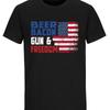 Beer Bacon Guns Freedom T Shirt American Flag Shirts Patriotic