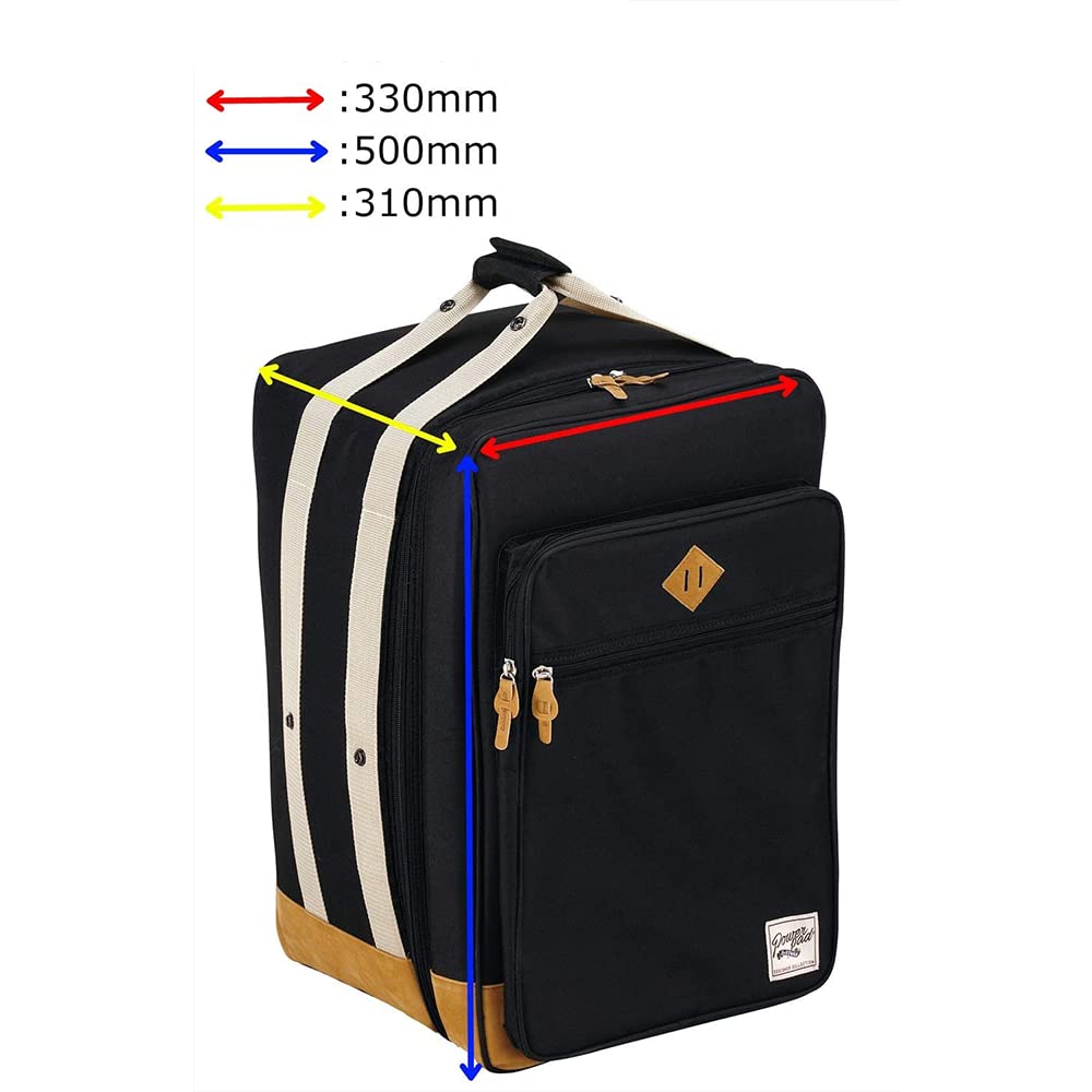 TAMA POWERPAD Designer Collection Cajon Bag, Backpack Type, Black, TCB01BK