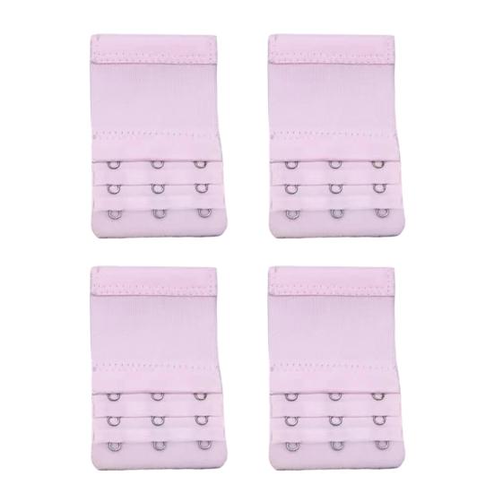 4Pcs Bra Extenders, Adjustable Bra Extenders 2 3 4 Hooks, Bra Band Hooks Replacement, Stretchy Bras Extension Straps for Pregnant Women