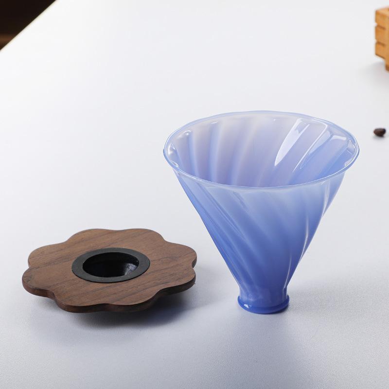 New borosilicate glass coffee filter, hand-brewed coffee pot, sharing pot set V60 filter cup