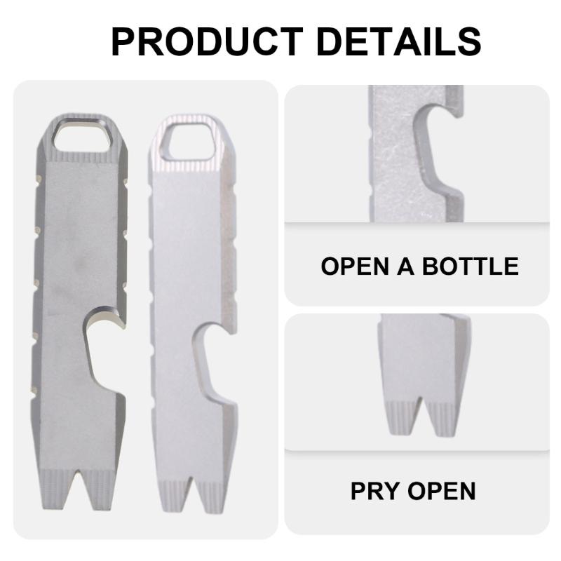 Metal Crowbars Multi Tool Bottle Opener Screwdriver Gear Multifunction Keychain Wrench Camping Survival Bottle Opener