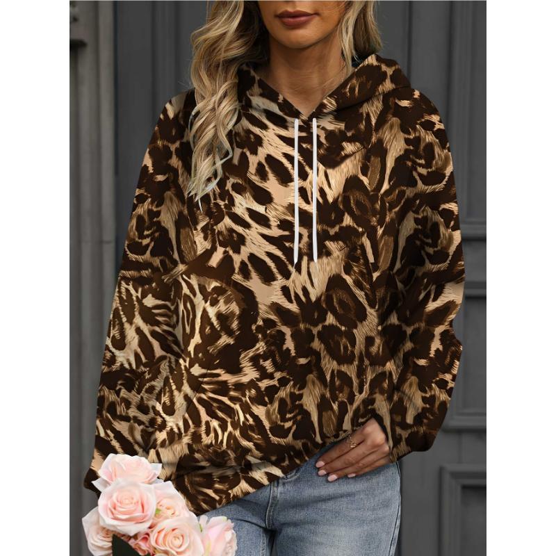 Fashion Women's Hooded Sweater 3D Printing Color Printing Casual Hooded Sweater