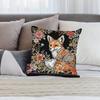 William Morris Art Fox Pillow Case Short Plush Double-sided Print Square Throw Pillow Covers Sofa Home Cushion Decor