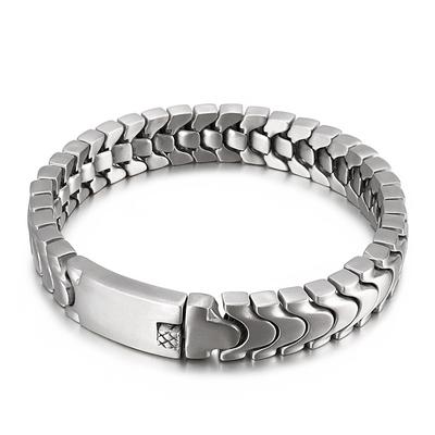 Japanese And Korean Style Fashion Minimalist Titanium Steel Men 'S Bracelet Personality Sand Surface Bracelet
