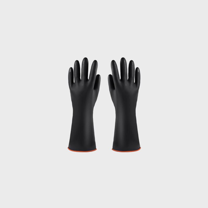 

35/45/55 см Черные перчатки Сверхпрочные резиновые перчатки Кислотощелочестойкие Химические Рабочие Безопасные Для Промышленности Рабочие Защитные Перчатки