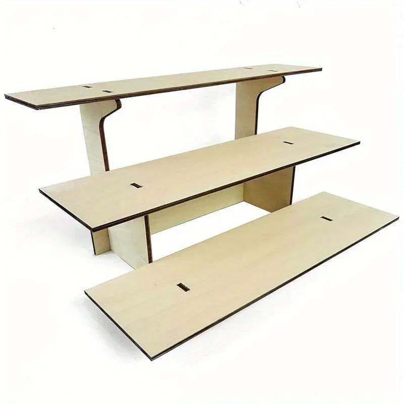 Portable Wooden Vertical Display Stands for Craft Farmers Market Cupcakes Cakes Candy Retail Counter Stands