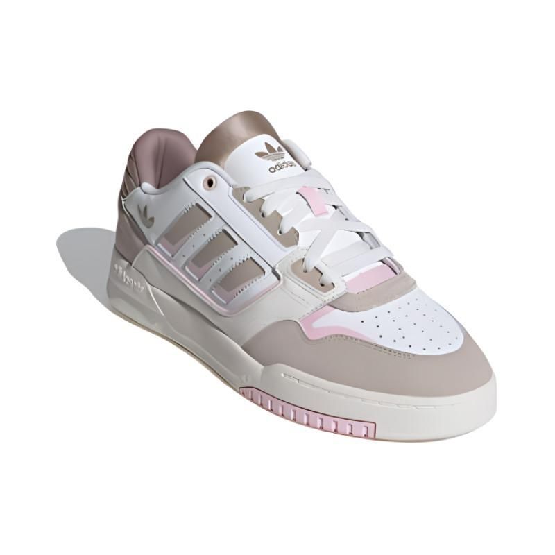 Adidas Originals Drop Step 2.0 Low Comfortable Versatile Shock Absorbing Durable Low Top Skate Shoes Women Sneaker White Gray Pink IG4338