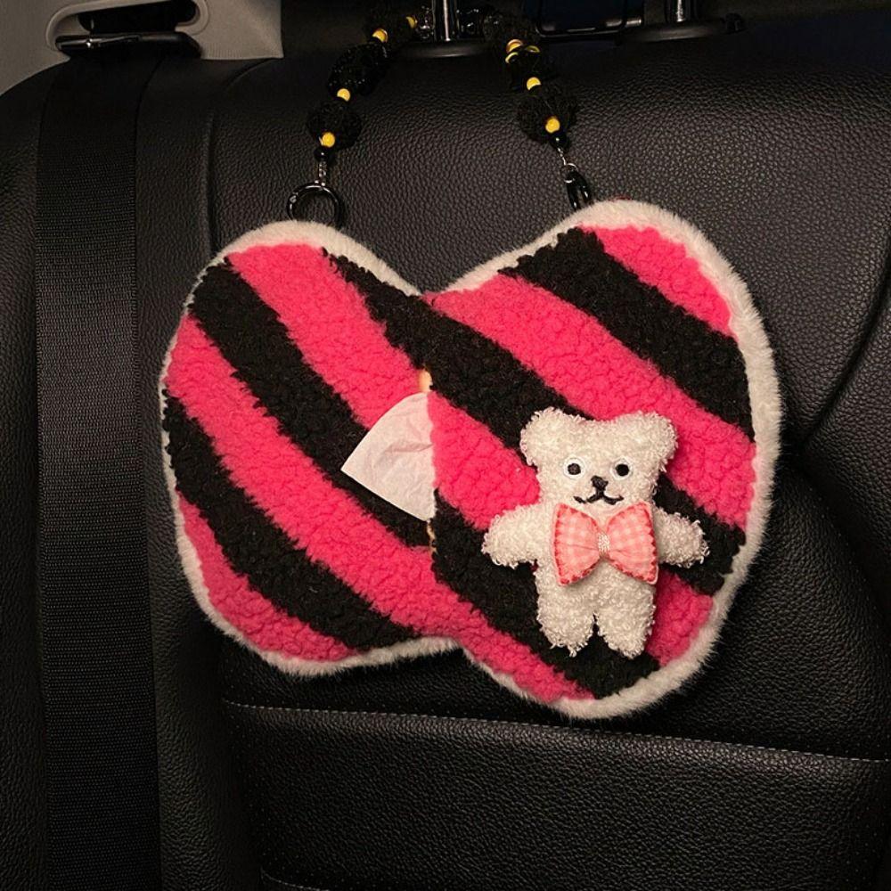 Cartoon Car Tissue Box Convenient Storage Napkin Bag Accessory Tissue Holder  Auto
