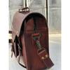 Leather Vintage Large Messenger Shoulder Laptop Bag Briefcase" Men's