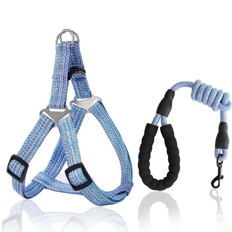 Adjustable Anti-Pull Pet Harness and Leash Set