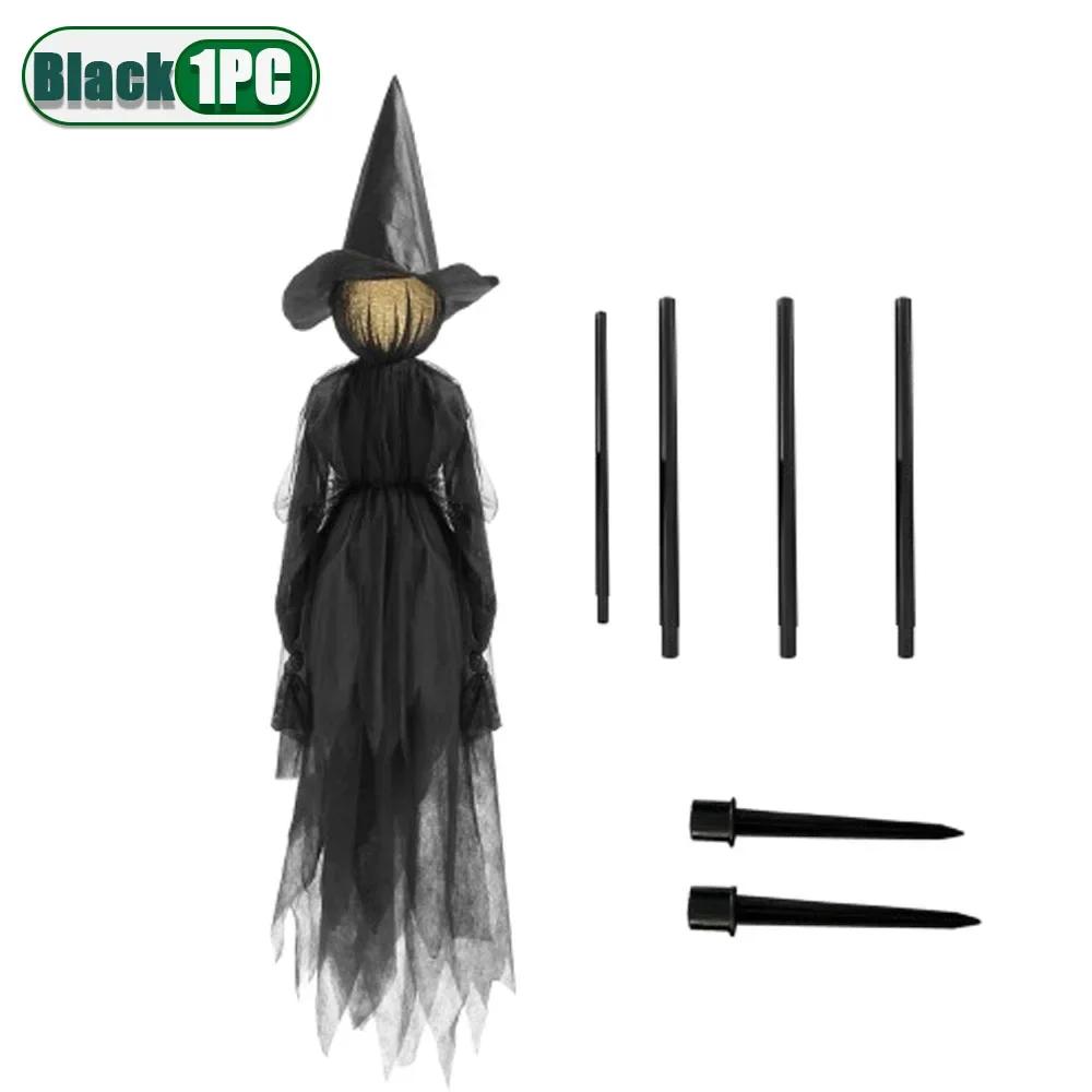 1-2PCS Glowing Hand Holding Witch Halloween Scene Decoration Prop Ghost Festival Ornament for Haunted House Party Indoor Outdoor