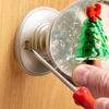 Door Knob Vintage Xmas Tress Santa Claus Transparent Faux Crystal