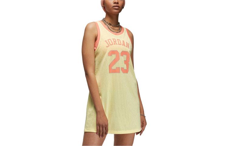 Jordan Sleeveless Dress Women s Light Lemon Yellow Green DO5030-821 M