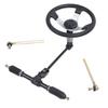 300mm Steering Wheel Kit Steel Good Adjustability for Go Kart Golf Cart UTV 110cc 125cc 140cc 150cc