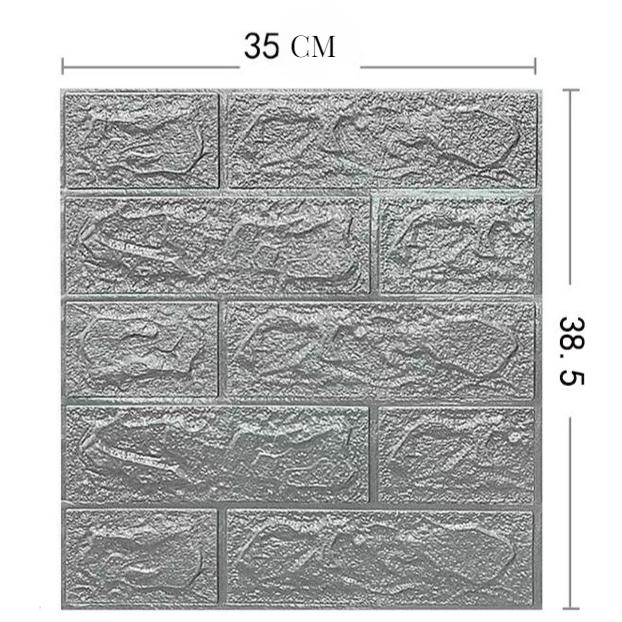3D Stereo 38.5*35cm Foam Waterproof Wallpaper