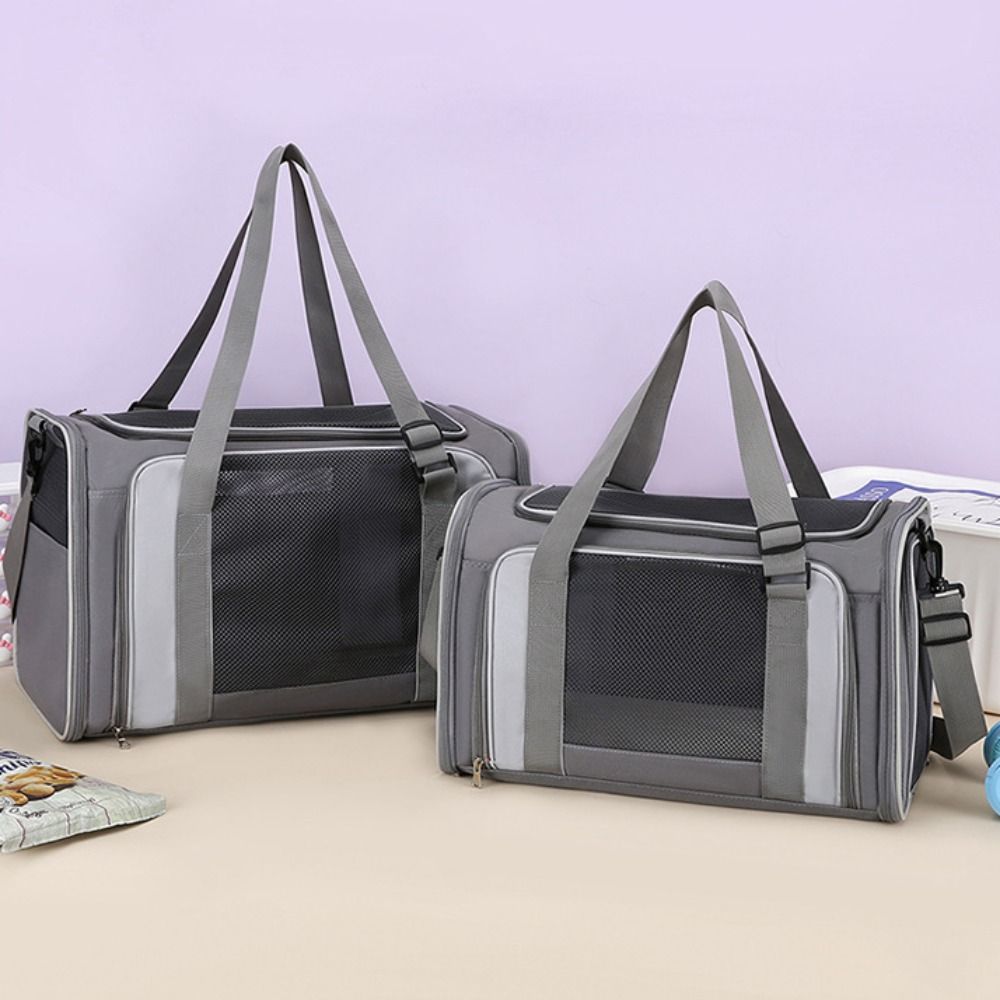 Foldable Pet Travel Bag Large Capacity Pet Carrier Bag Cat Outgoing Handbag  Hiking