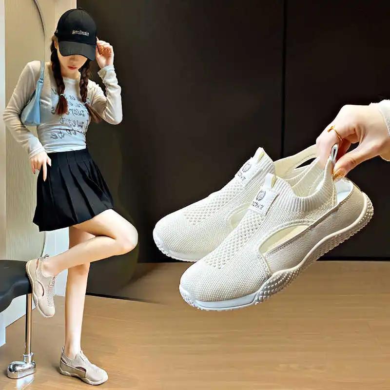 Fashion Slip-ons Lazy Brand Women's Shoes Walking Black Moccasin Sneakers Models Sports Twnis Topanky Gym Premium 2025outdoor