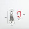2 Stück Outdoor Camping Oktopus Seilklemmen Camping Deckheringe Holzdiele Abspannseilhaken Edelstahl Zeltbefestigung Fischgrätenheringe