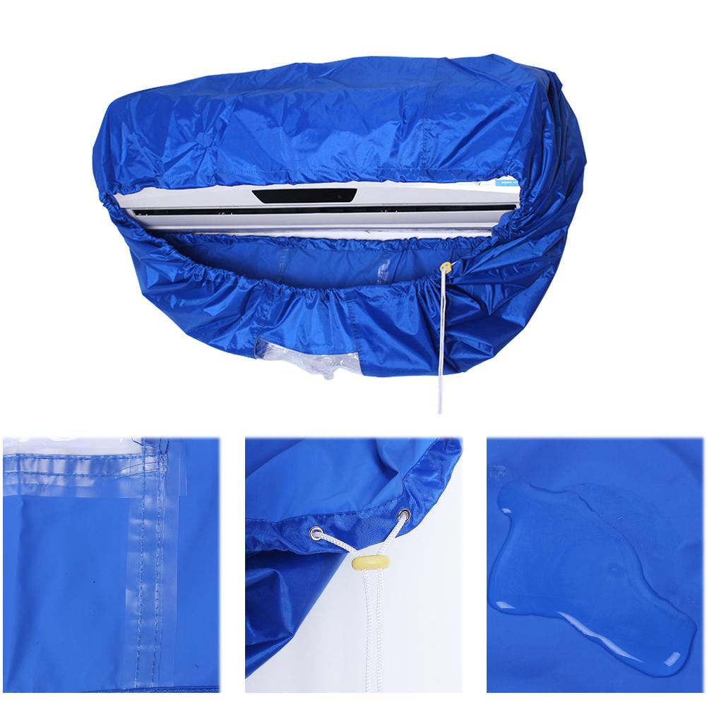 Air Conditioner Cover Washing Wall Mounted Air Conditioning Cleaning Protective Dust Cover Cleaner Cleaning Bags Tightening Belt