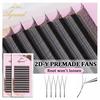 AGUUD 2D Y Lashes Extension Premade Voume Fans Faux Mink Eyelashes Premium Mesh Net Cross Lash Single Tips 2D Y Shaped Eyelashes