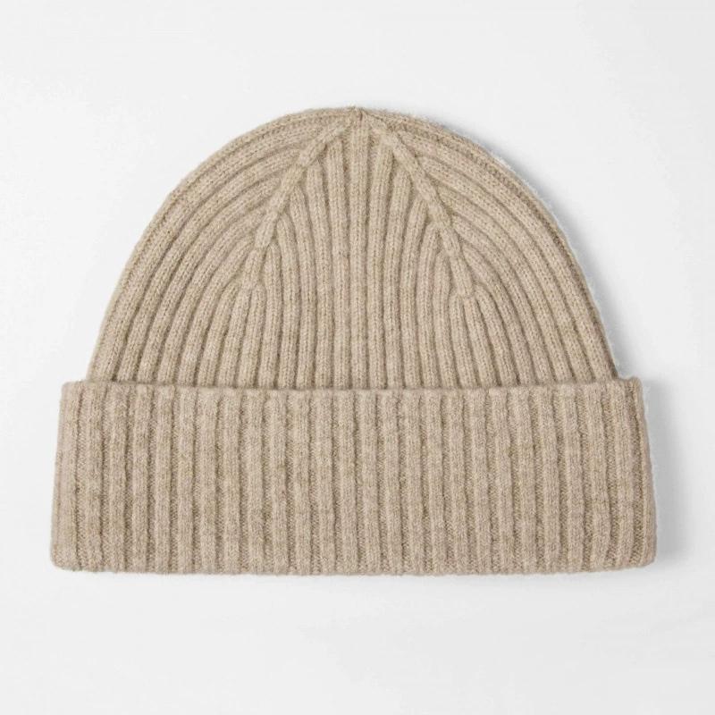 Унисекс вязаная шерстяная шапка-бини Xunjing