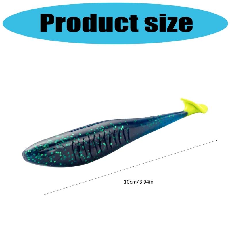 5Pcs 10cm Swim Baits for Saltwater Soft Fishing Lures Paddle Tail Swimbaits Artificial Baits Fishing Lure