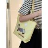 Canvas Bag Design Sense Niche Underarm Bag Women 2025 New Simple Cartoon Puppy Tote Bag Shoulder Bag Portable