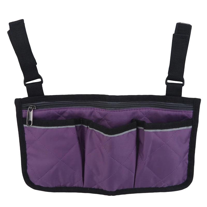 New Wheelchair Armrest Side Storage Bag Portable Pocket Suitable For Most Walking Wheels And Mobile Equipment Accessories