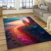 2025 New Style Colorful Pebble Rainbow Road Beach Stone Nature Carpet Rug for Living Room Bedroom Home Sofa,Non-slip Floor Mat