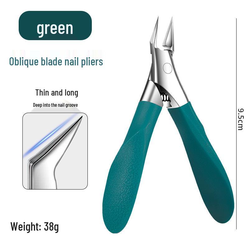 Slanted Tip Stainless Steel Toenail Nippers & Clippers for Ingrown Nails and Dead Skin