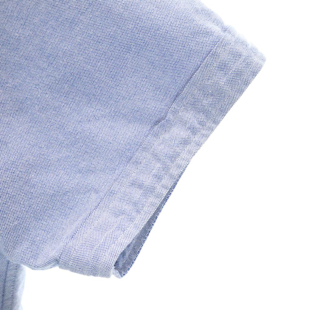 BEAMS Short Sleeve Oxford Shirt M Blue Purple Men's Used