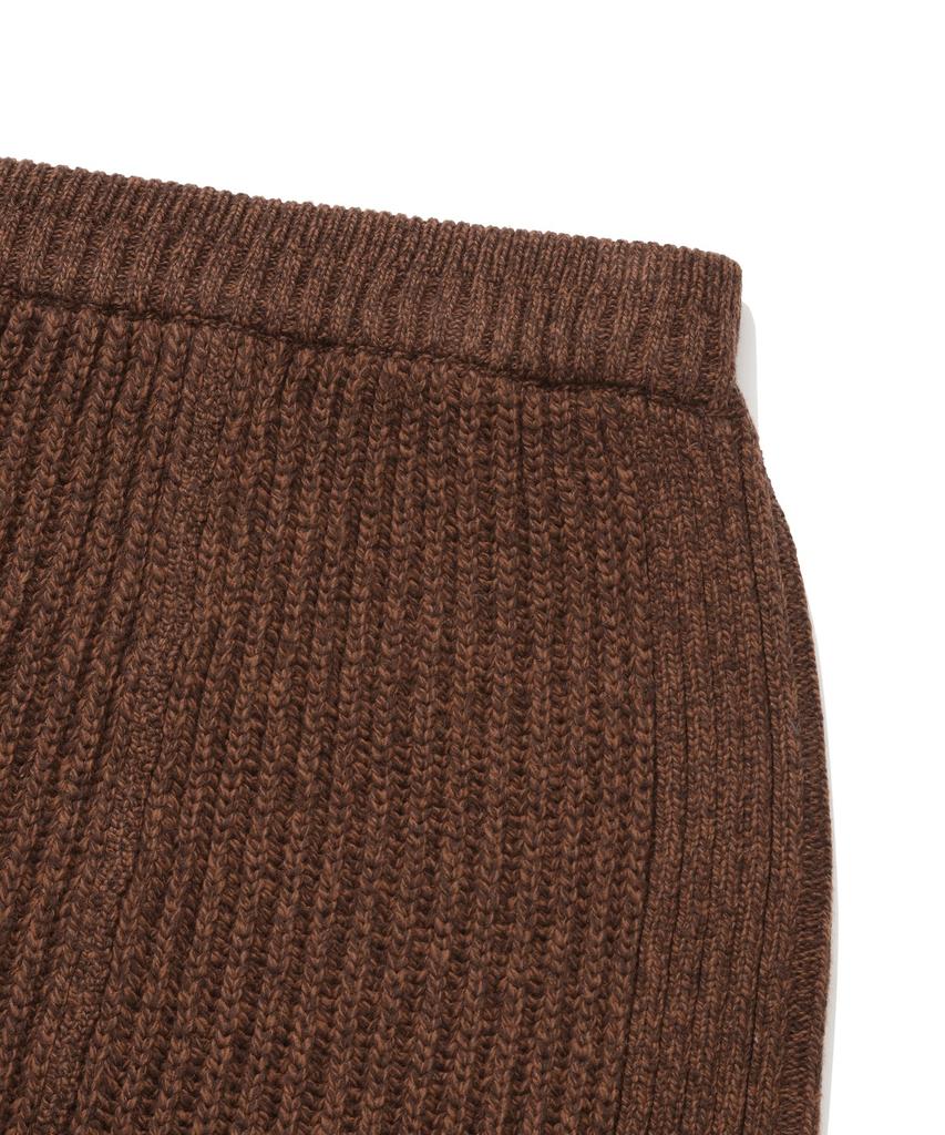 Covernat Woman Knit Mini Skirt Brown
