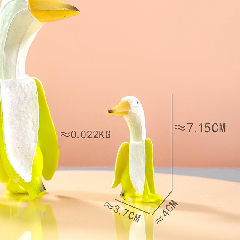 Amico banana anatra carino divertente creativo anatra banana pollo decorazione casa decorazione scrivania regalo di compleanno