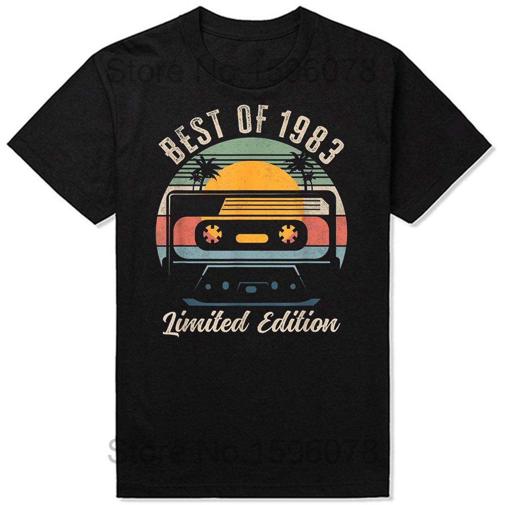 Made In 1983 Limited Edition Birthday Gift T-Shirt for Men Cotton T Shirts 41 Years Old Short Sleeve Tee Shirt Gift Idea Tops