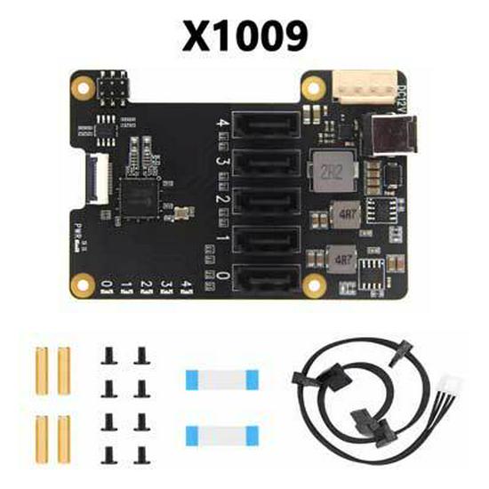 

X1009 PCIe to 5-Port SATA Expansion Board for Raspberry Pi 5 (SATA 3.0)