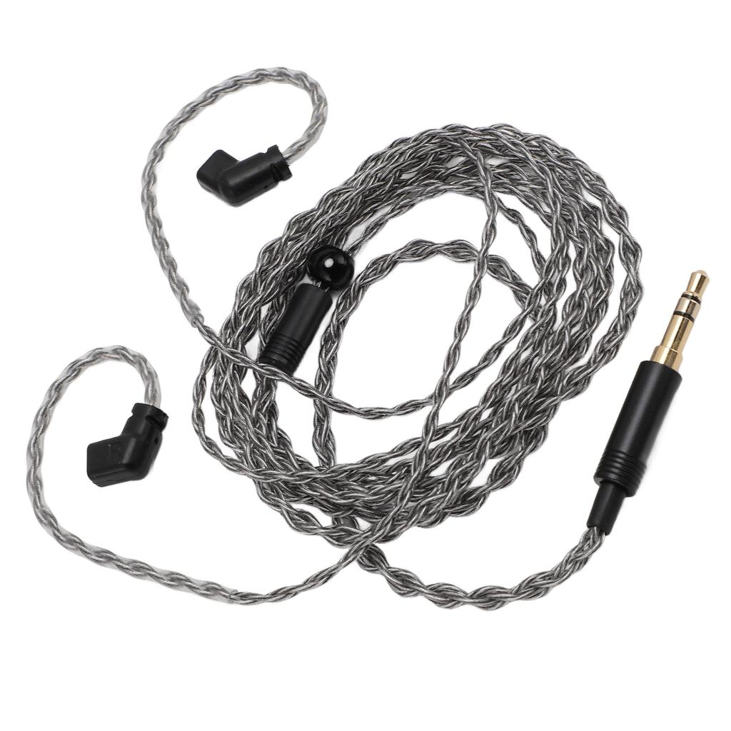 Earphone Cable Silver Plated Copper 3.5mm to 2 Pin 0.78mm for QDC AS12 AS16 for KZ ZSX ZSN ZS10 Pro EDX for UE 18Pro