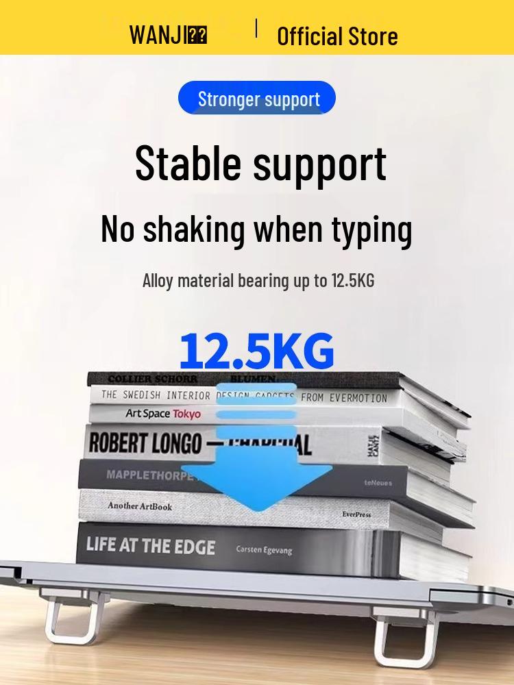 Portable Invisible 3D Laptop Stand - Mini Desktop Riser with Cooling Feature