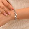 Fashion Bracelets Stainless Steel Heart Handmade Chain Bracelet Bangle For Women Girl Daily Charm Wrist Jewelry Gifts