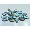 Natural Labradorite Green Multi Fire Oval Cabochon Loose Gemstone 17Pcs Lot LL-1112