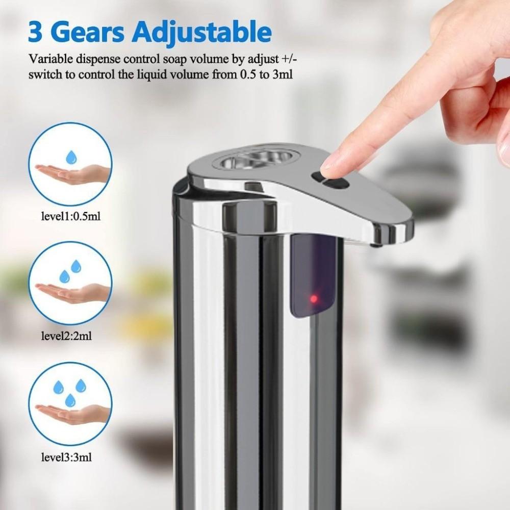 Stainless Steel Touchless Soap Dispenser Electric Smart Sensor Dispenser  Bathroom