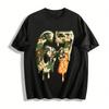 Camouflage Dripping Dessert Number 67 Print Casual Trendy Top Pure Cotton T-shirt