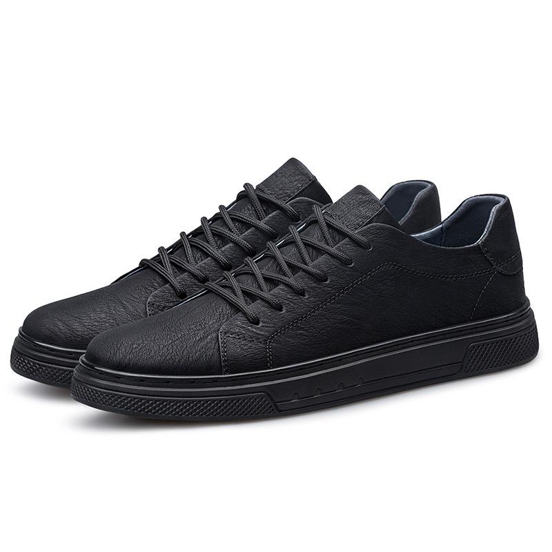 82185 Men'S Shoes Board Shoes Flat-Soled Retro Skateboard Casual Shoes Spring Cowhide Surface Lace-Up Sports Shoes Single Shoes